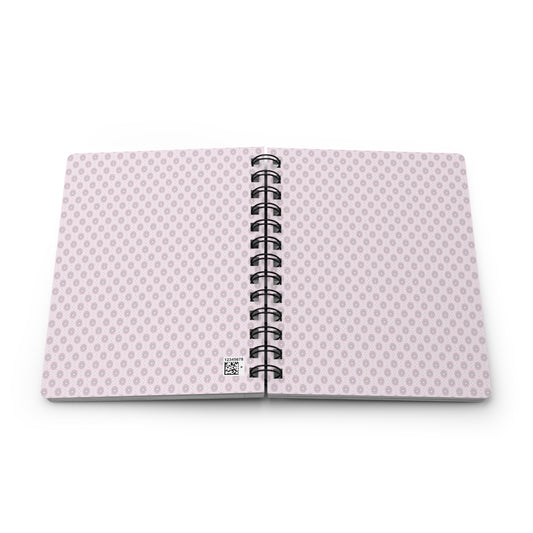 Pink Mornings Star-crossed Bodies Spiral Bound Journal, 5" x 7" 150 pages