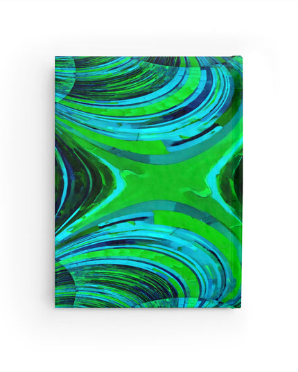 Uzi Spiral Blue Green 5" x 7" Journal - 128 Blank pages