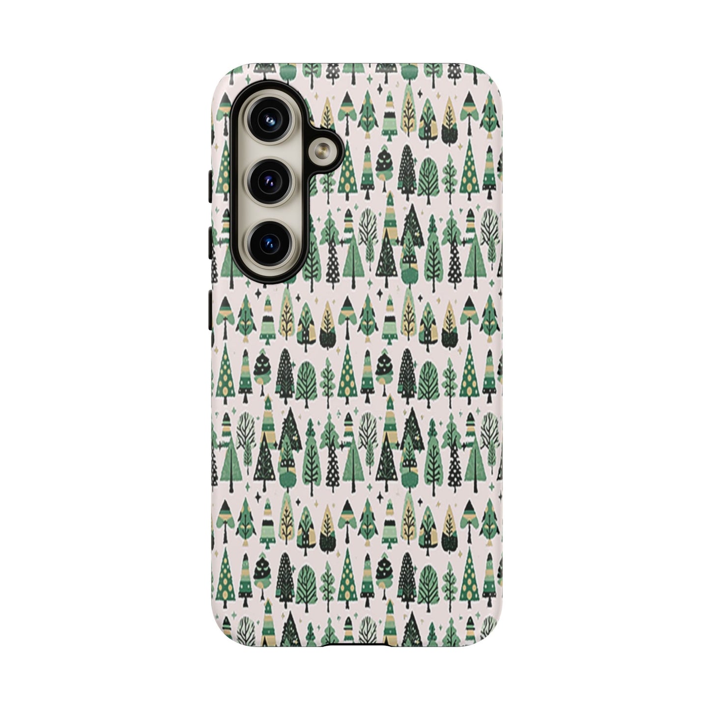 Mini Vintage Green Trees Samsung Galaxy S24 Tough Cases