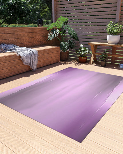 Dark Pink Sea Amethyst Fog Outdoor Rug, 60" x 84"