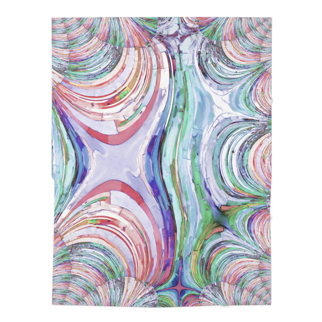 Uzi Spiral Pastels Baby Swaddle 30″×40″ Blanket