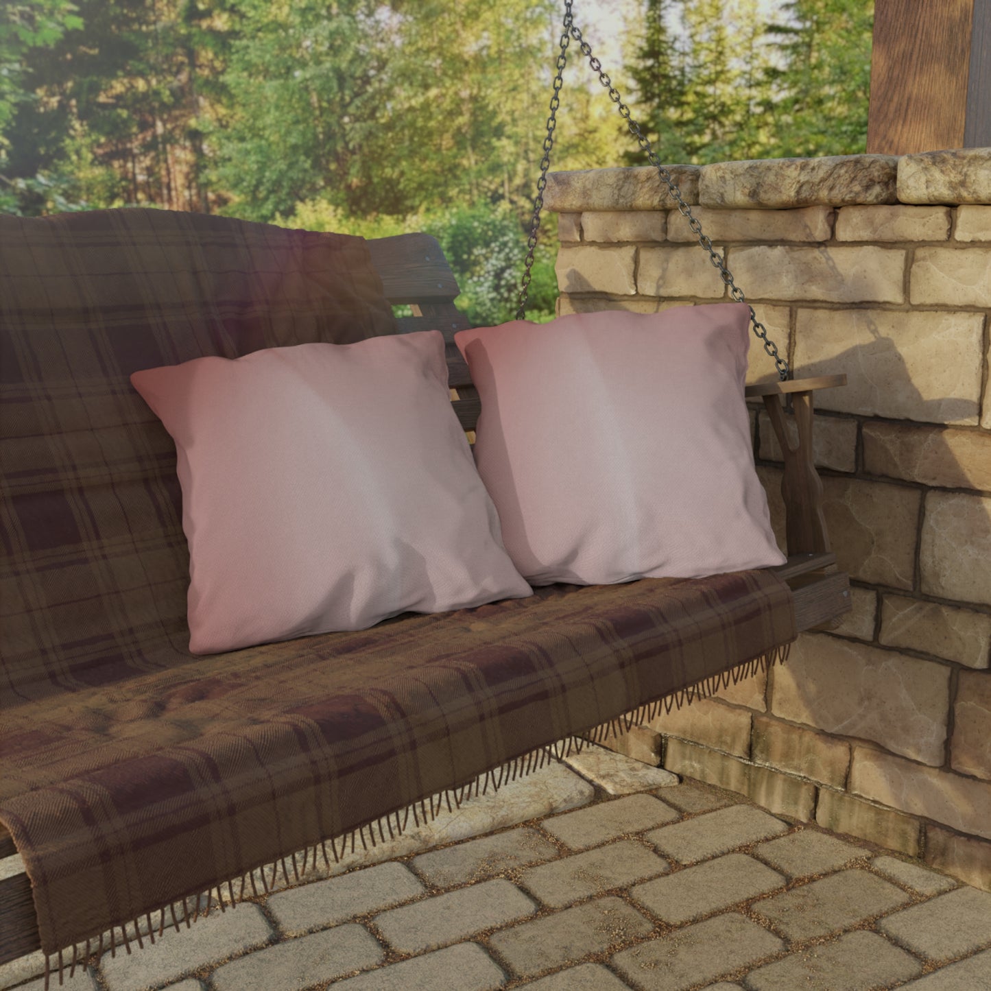 Rose Red Fade 20" x 20" Outdoor Pillow