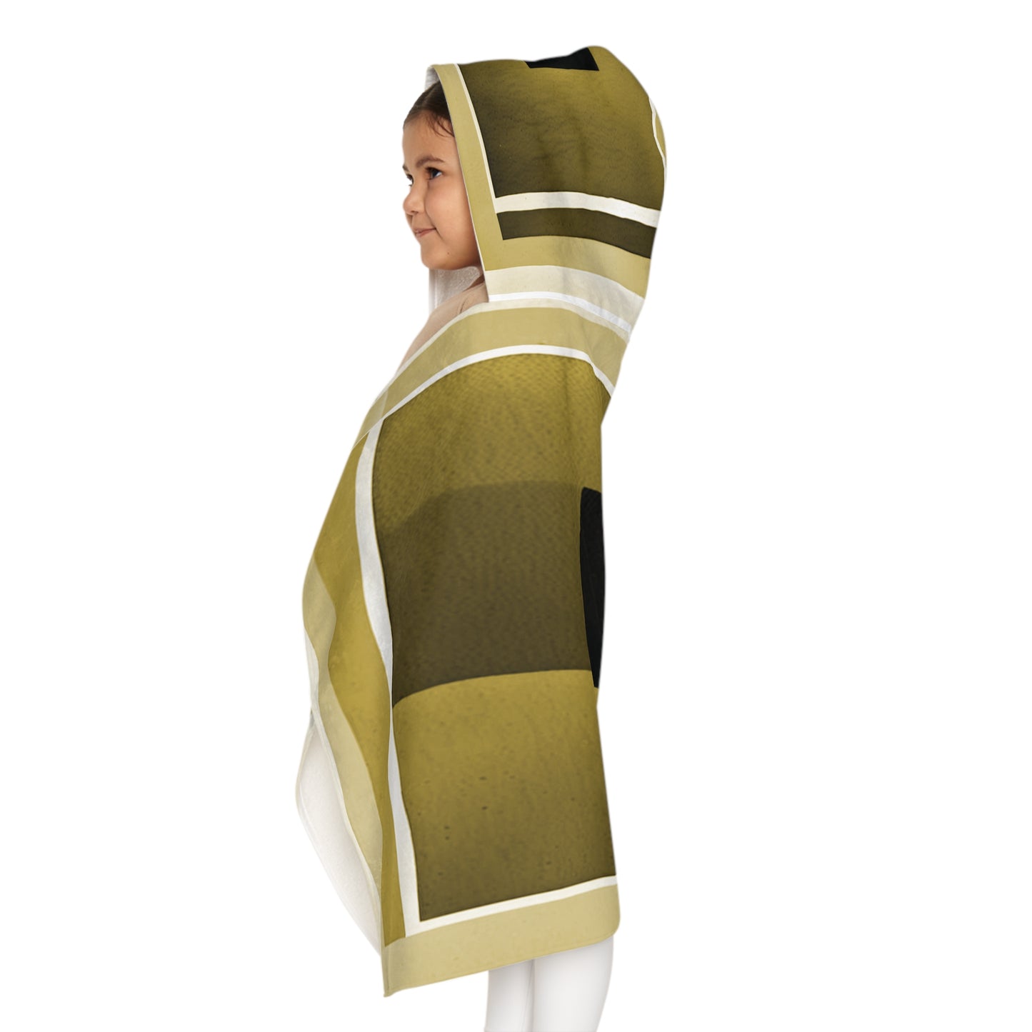 Tan Shadow Youth Hooded Towel, 24" x 48"