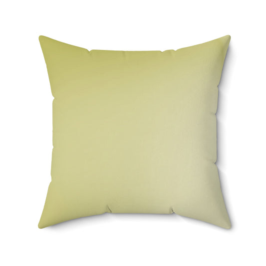 Lemon Fade 20" x 20" Faux Suede Square Pillow