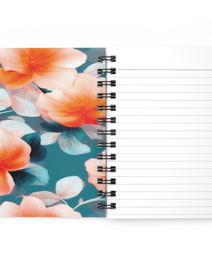 Orange Blossom Floral Bunch Bound Journal, 5" x 7" 150 pages