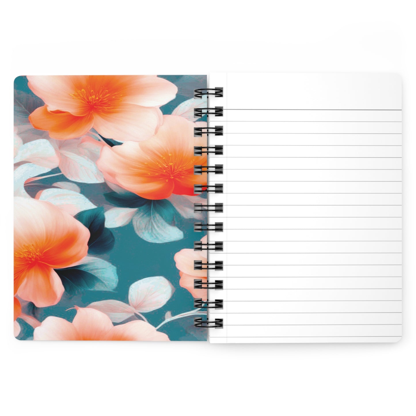 Orange Blossom Floral Bunch Bound Journal, 5" x 7" 150 pages