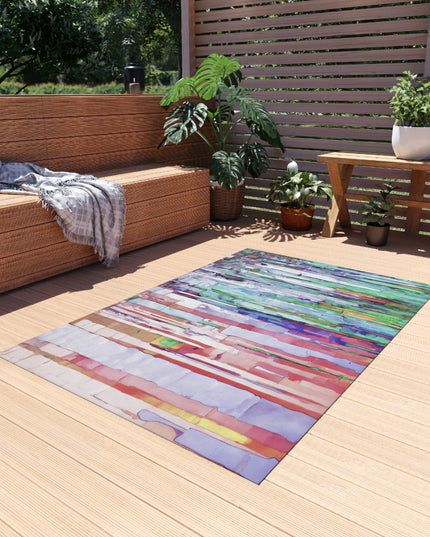 Striped Pastels 48" x 72" Outdoor Rug