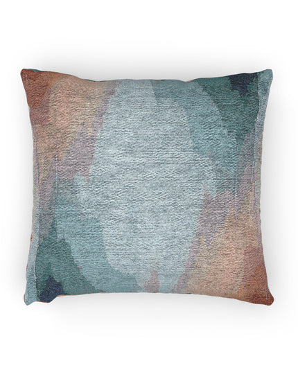 Blue Sea Peach Fog Woven Pillow, 17" x 18"