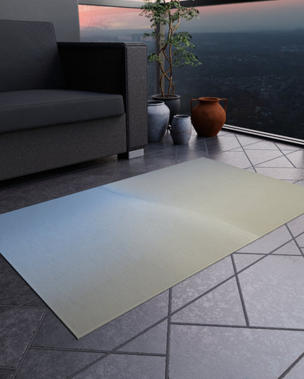 Cobalt Fade Outdoor Rug, 36" x 60"