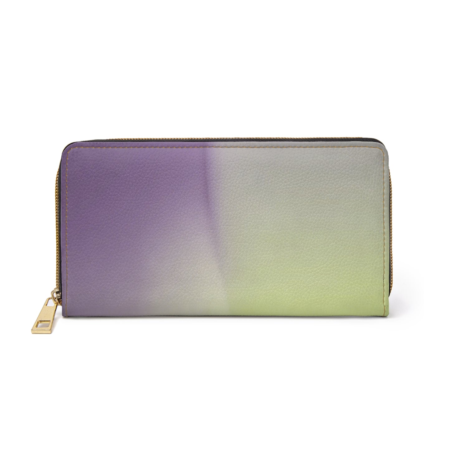 Purple Golden Fade Elegant Abstract Zipper Wallet - Stylish & Functional Accessory for Everyday Use