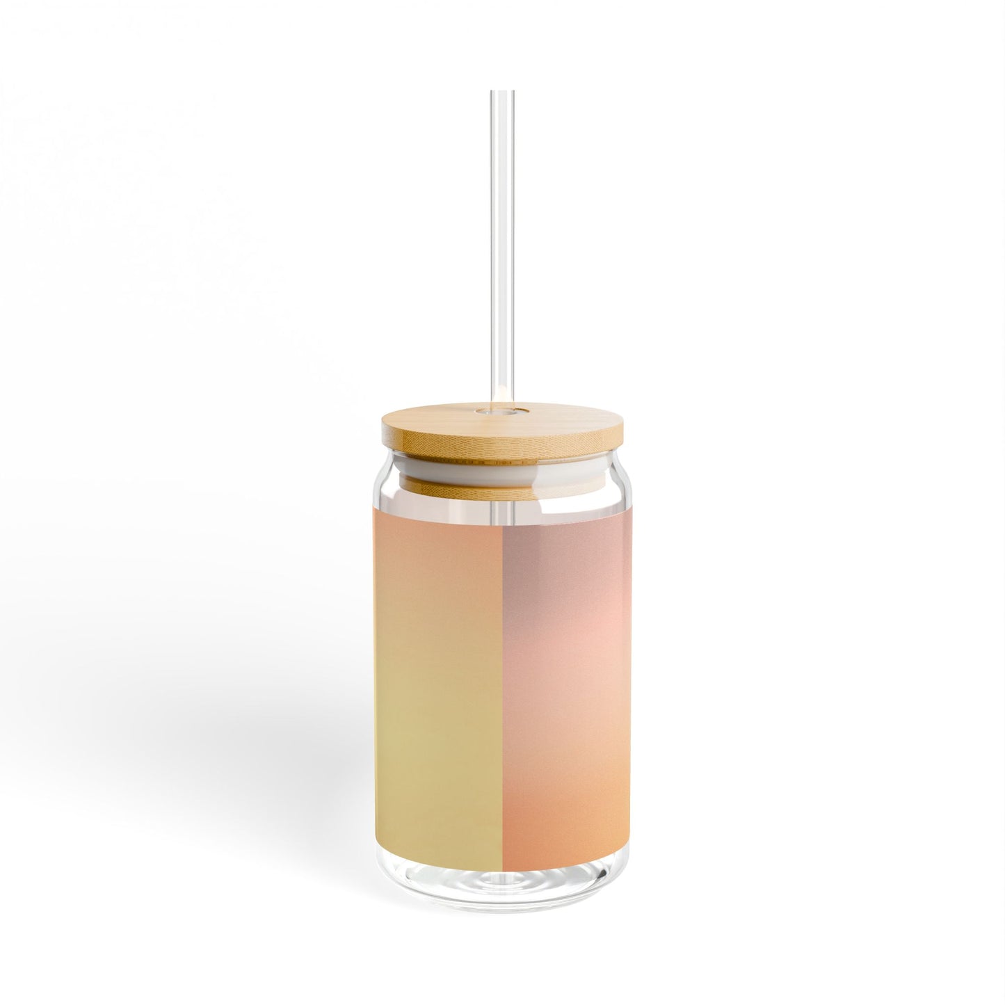 Hot Peach Fade Sipper Glass, 16oz
