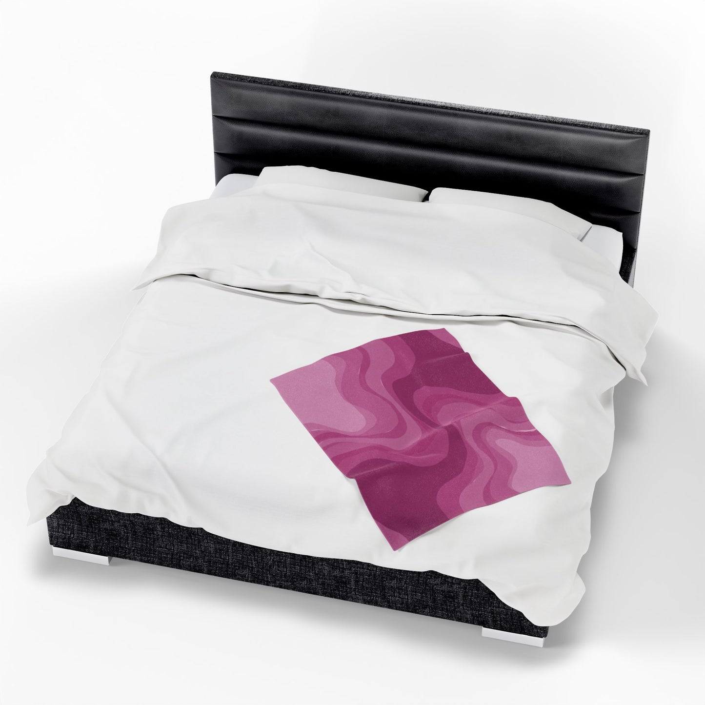 Pinky Mauve Wavey Velveteen Plush Blanket, 30" x 40"