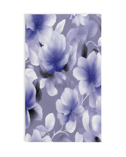 Indigo Blossom Floral Bunch Hand Towel, 16" x 28"