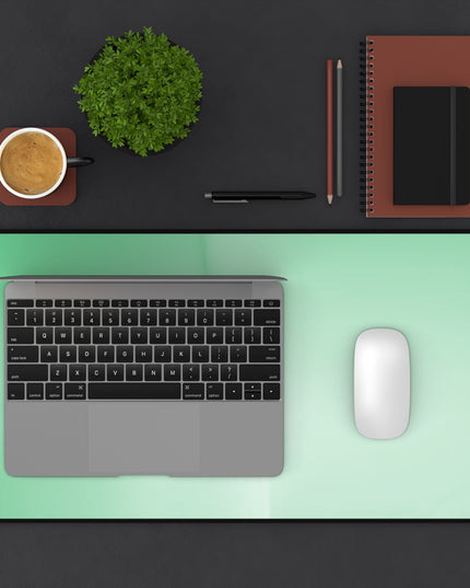 Mint Fade 12" x 22" Desk Mat
