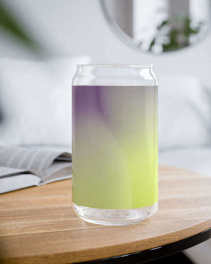 Purple Golden Fade Sipper Glass, 16oz