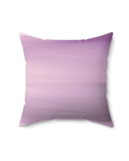 Dark Pink Sea Amethyst Fog 16" x 16" Faux Suede Square Pillow