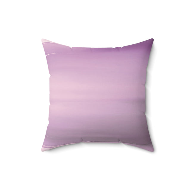 Dark Pink Sea Amethyst Fog 16" x 16" Faux Suede Square Pillow