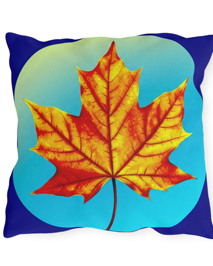 Alpha Maple Leaf 18" x 18" Outdoor Pillow