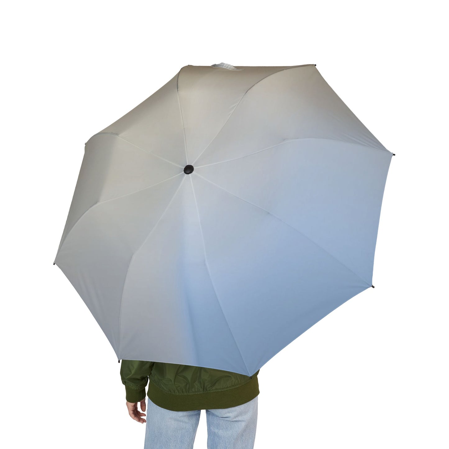 Cobalt Fade Foldable Umbrella - Compact & Chic