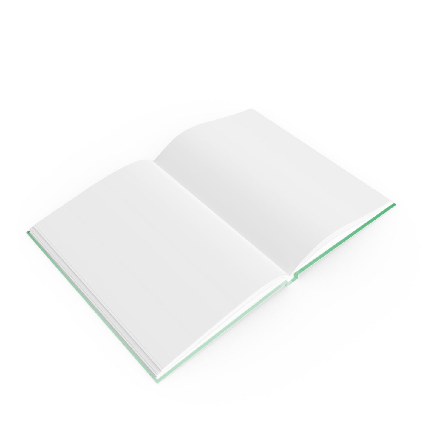 Mint Fade 5.2" x 7.4" Hard Backed Journal with 128 blank pages
