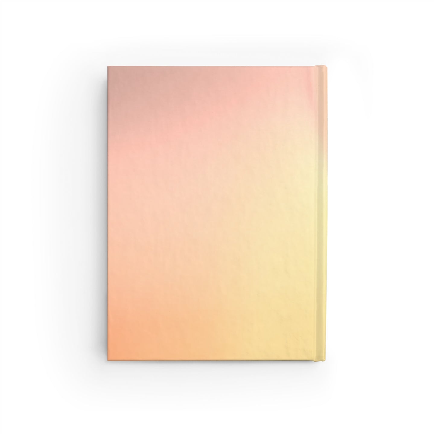 Hot Peach Fade 5" x 7" Journal - 128 Ruled Line pages