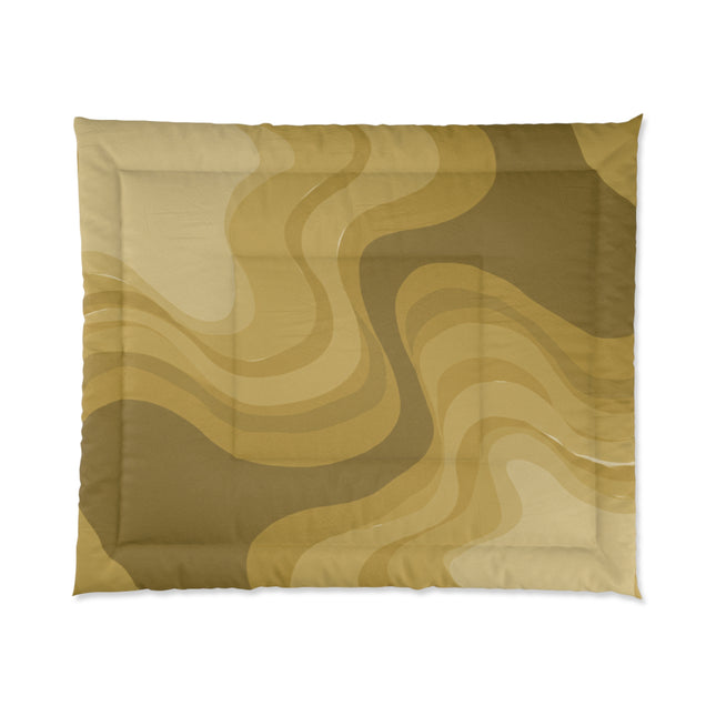 Brown Wavey 104" × 88" Comforter