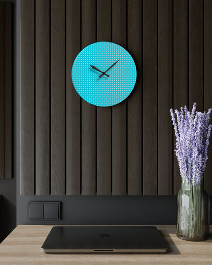 Tif Green Star-crossed Bodies Acrylic Wall Clock, Round or Square, 10.75" x 10.75"