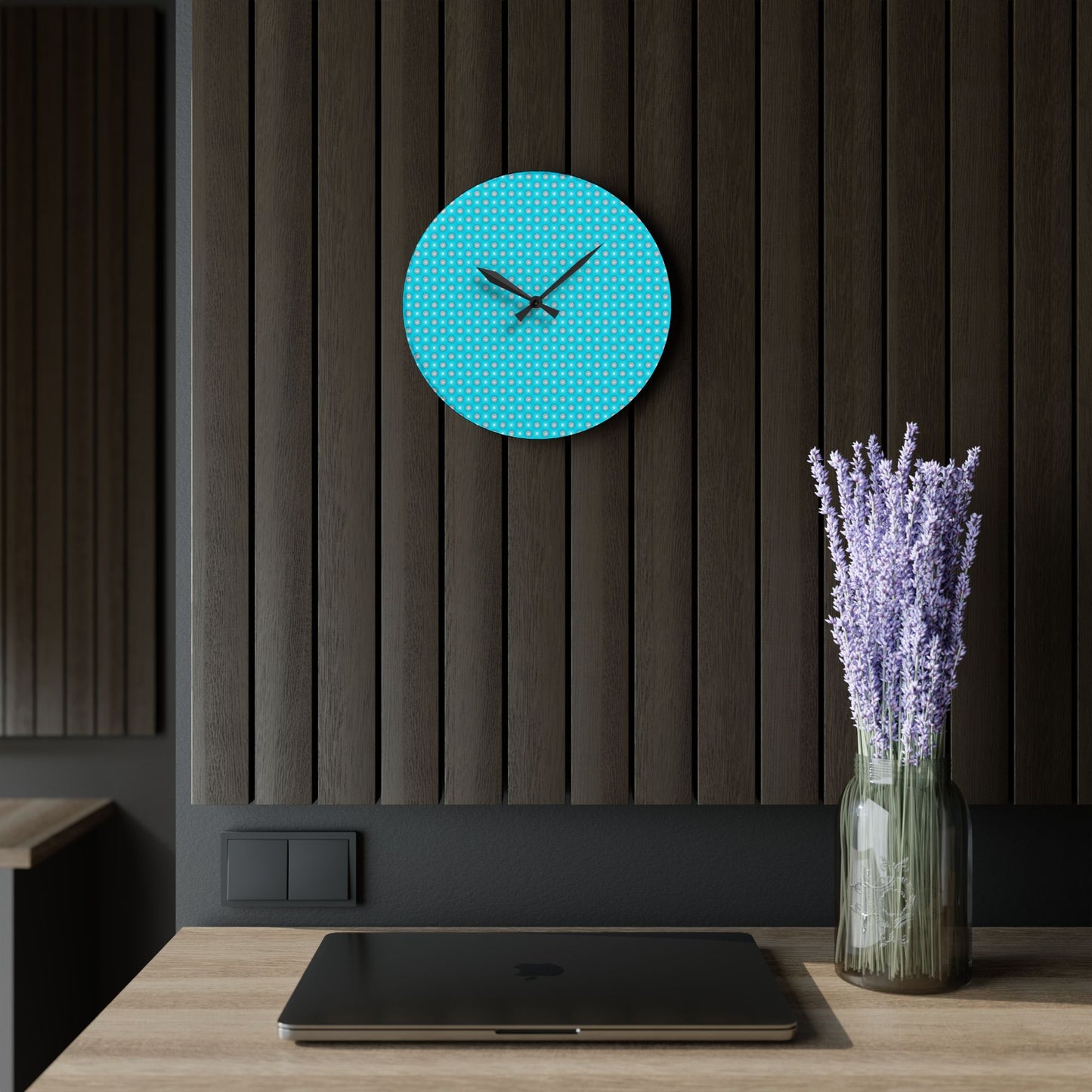 Tif Green Star-crossed Bodies Acrylic Wall Clock, Round or Square, 10.75" x 10.75"
