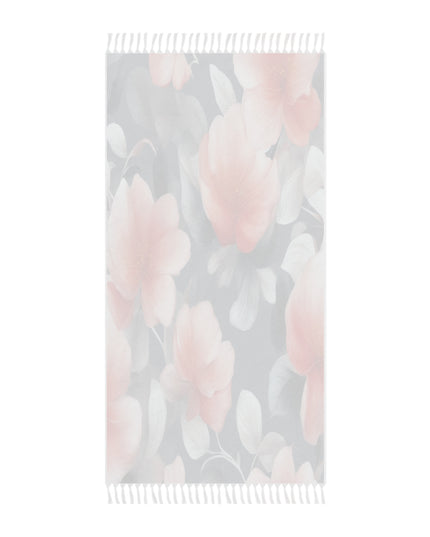 Red Blossom Floral Bunch 38" × 81" Boho Beach Cloth