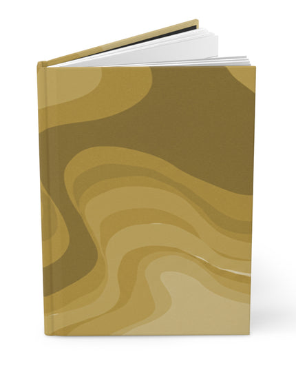 Brown Wavey 5.75" x 8" Hardcover Journal Matte with 150 lined pages