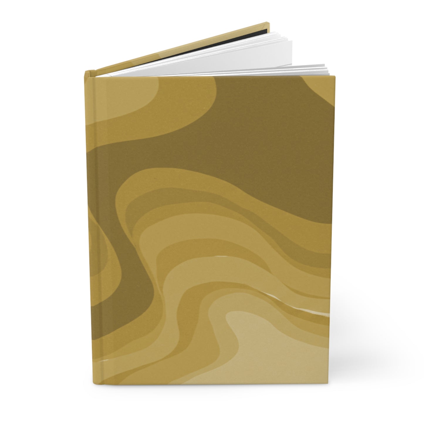 Brown Wavey 5.75" x 8" Hardcover Journal Matte with 150 lined pages