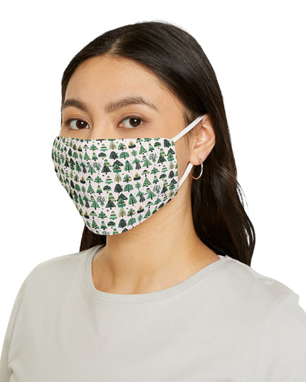Mini Vintage Green Trees Snug-Fit Polyester Face Mask