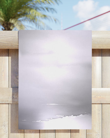 Sephia Sea Dark Fog Beach Towel, 24" x 44"