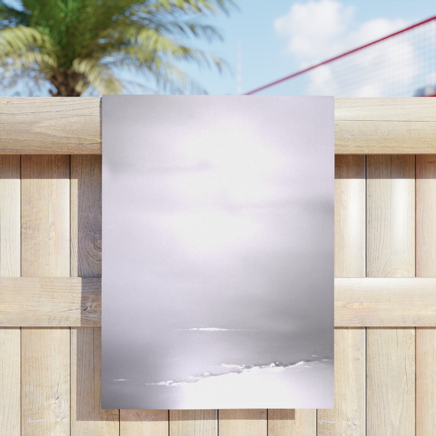 Sephia Sea Dark Fog Beach Towel, 24" x 44"