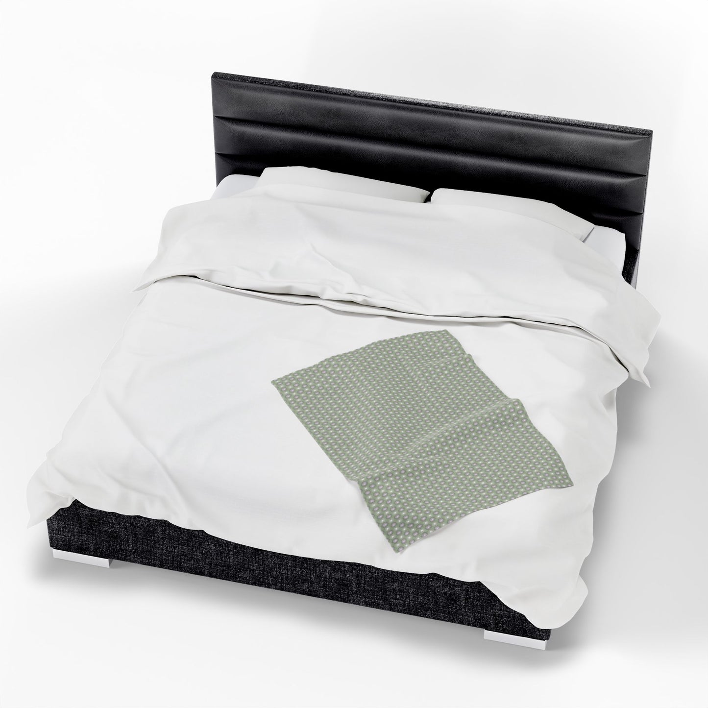 Olive Star-crossed Bodies Velveteen Plush Blanket, 30" x 40"