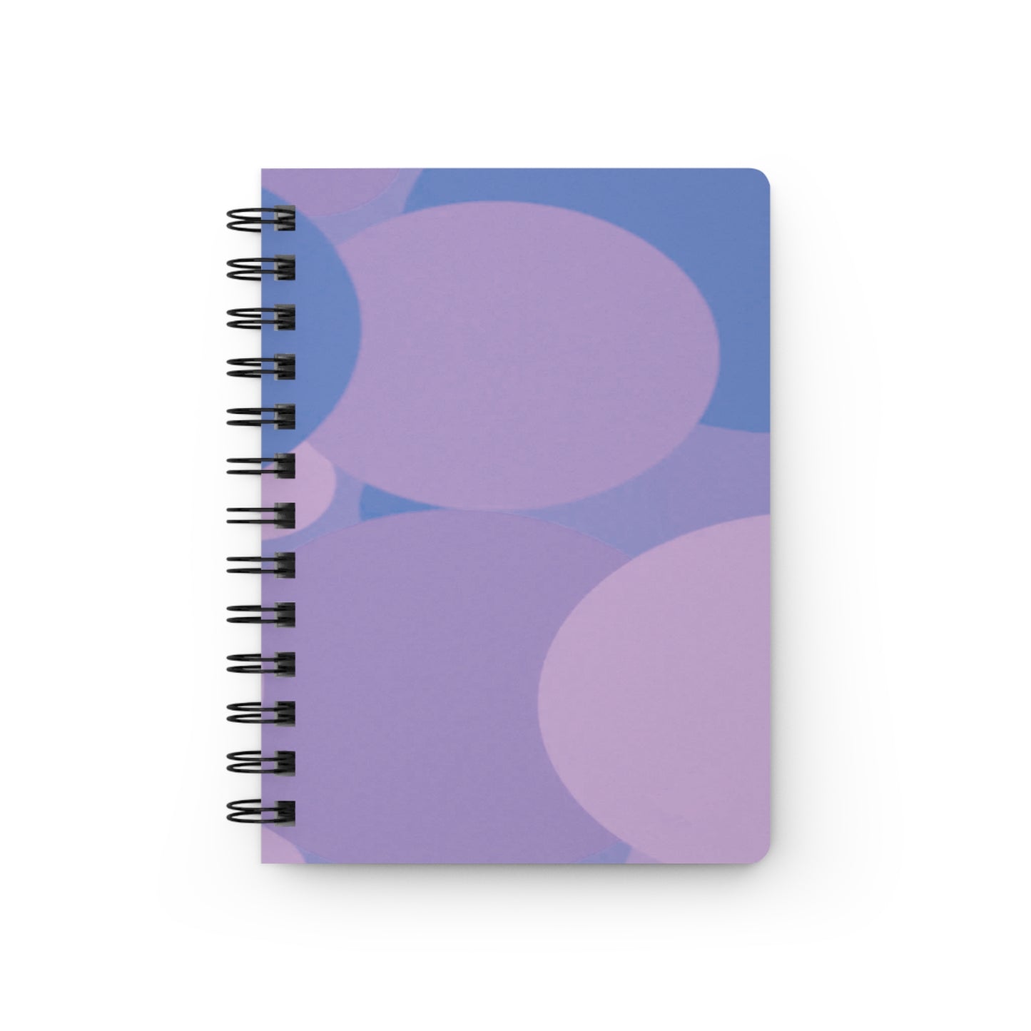 Pastel Purple Family Patches Spiral Bound Journal, 5" x 7" 150 pages