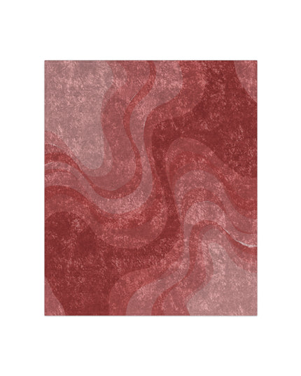 Power Red Wavey 50" x 60" Crushed Velvet Blanket