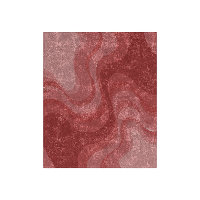 Power Red Wavey 50" x 60" Crushed Velvet Blanket