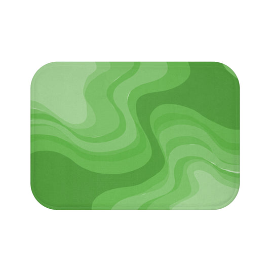 Greenie Meanie Wavey 24" x 17" Bath Mat