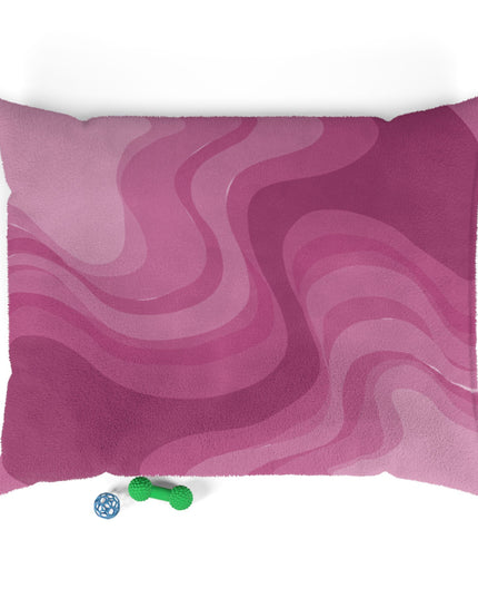 Pinky Mauve Wavey 50" × 40" Pet Bed