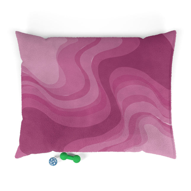Pinky Mauve Wavey 50" × 40" Pet Bed