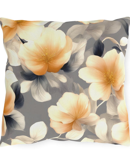 Soft Blossom Floral Bunch Outdoor Pillow, 16" x 16"