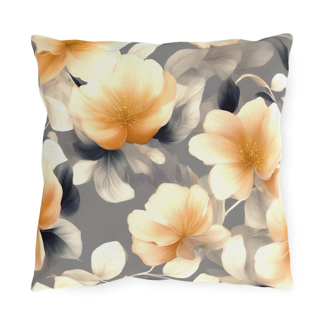 Soft Blossom Floral Bunch Outdoor Pillow, 16" x 16"