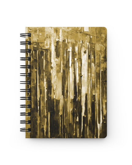 Striped Light Brown Spiral Bound Journal, 5" x 7" 150 pages