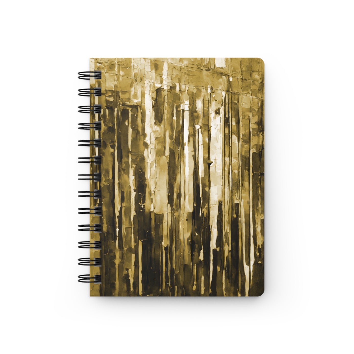 Striped Light Brown Spiral Bound Journal, 5" x 7" 150 pages