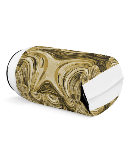 Uzi Spiral Light Brown 12 oz Can Cooler Sleeve