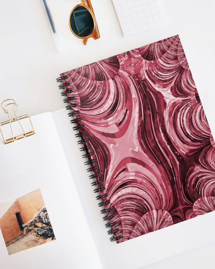 Uzi Spiral Ruby Spiral Notebook - Ruled Line, 6" x 8", 118 pages