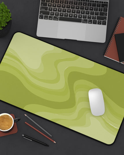 Lemon Wavey 12" x 22" Desk Mat