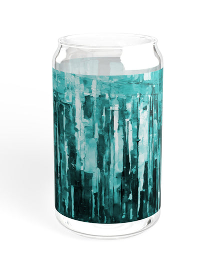 Striped Tif Sipper Glass, 16oz