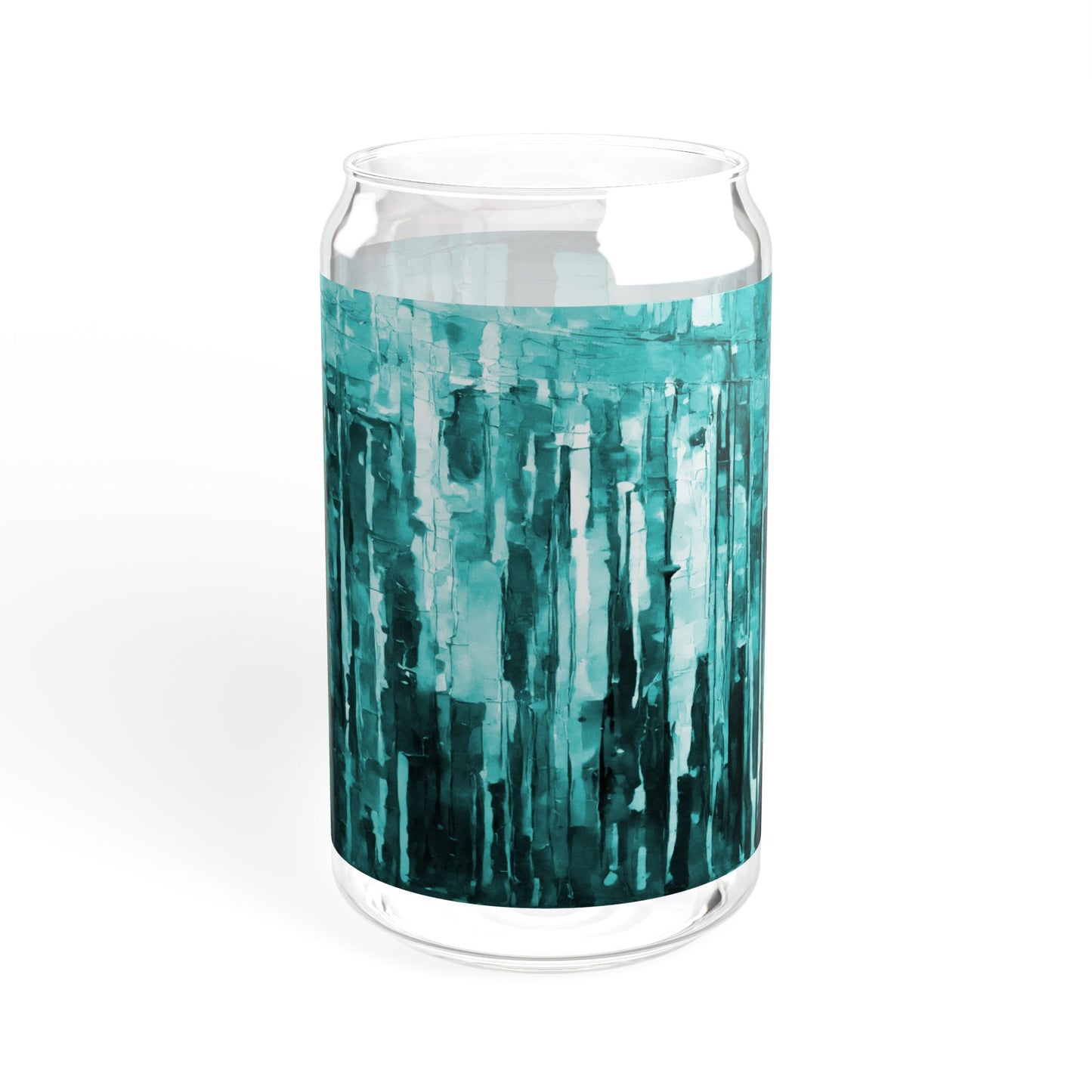 Striped Tif Sipper Glass, 16oz